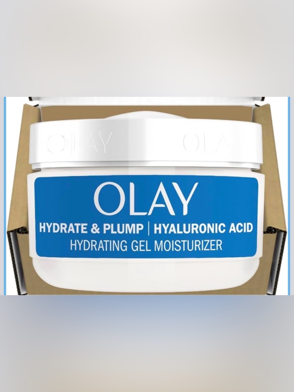 New! Olay Hyaluronic Acid Face Mousturizer, Plump & Hydrate, Fragrance-F